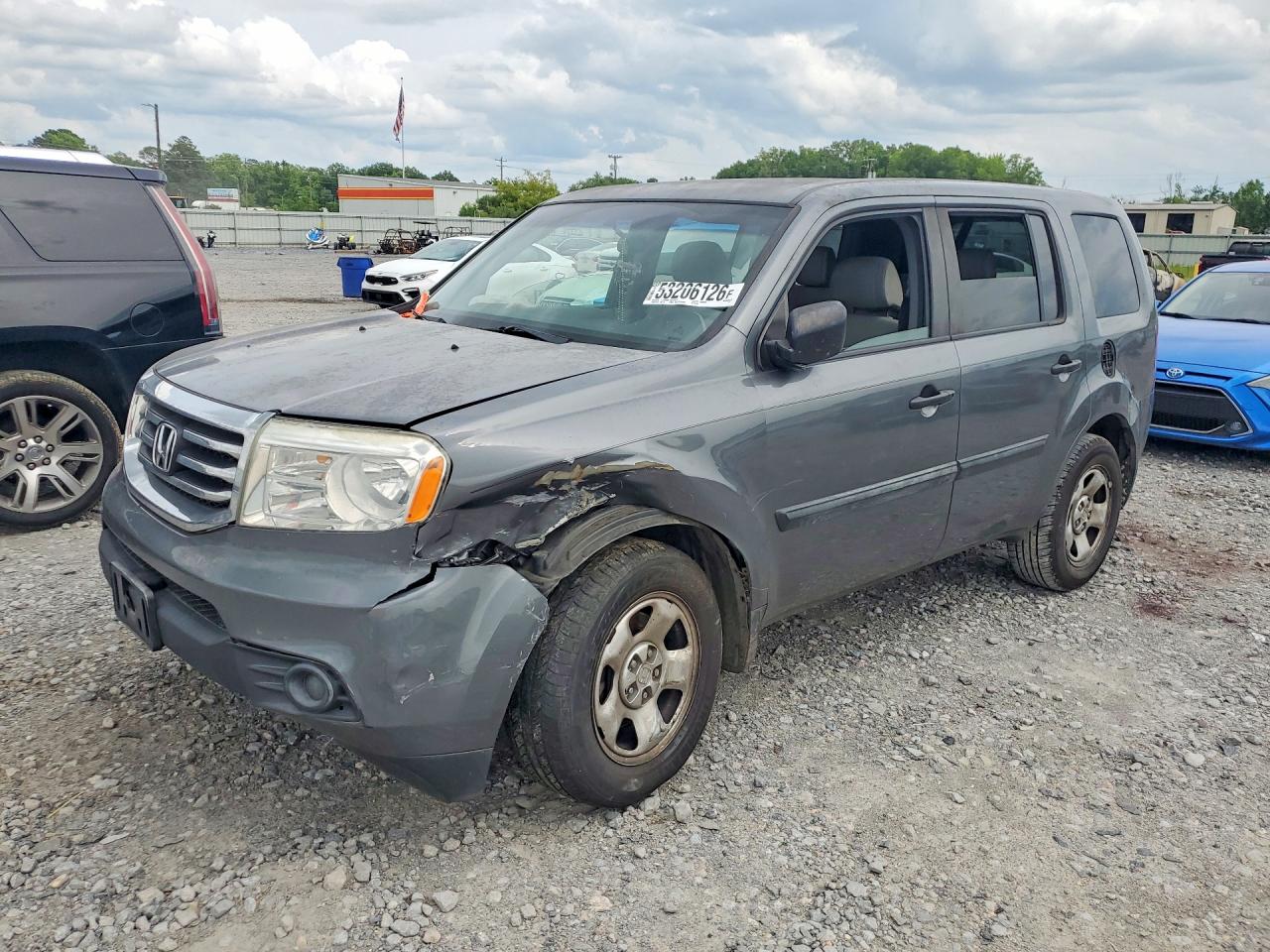 2012 HONDA PILOT LX | 5FNYF3H27CB005291 | UPCARS
