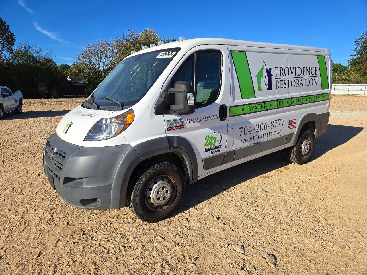 2017 RAM PROMASTER DELIVERY VAN | 3C6TRVAG5HE523892 | UPCARS