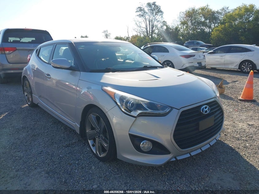 2013 HYUNDAI VELOSTER TURBO W/BLUE | KMHTC6AE5DU172858 | UPCARS