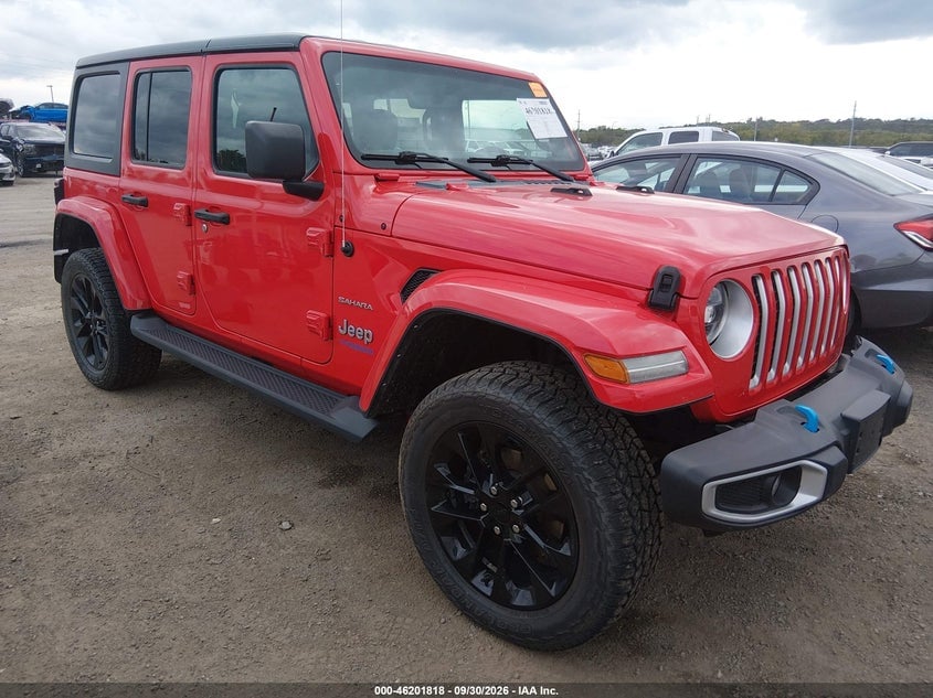2022 JEEP WRANGLER 4XE UNLIMITED SAHARA 4X4 | 1C4JJXP63NW114728 | UPCARS