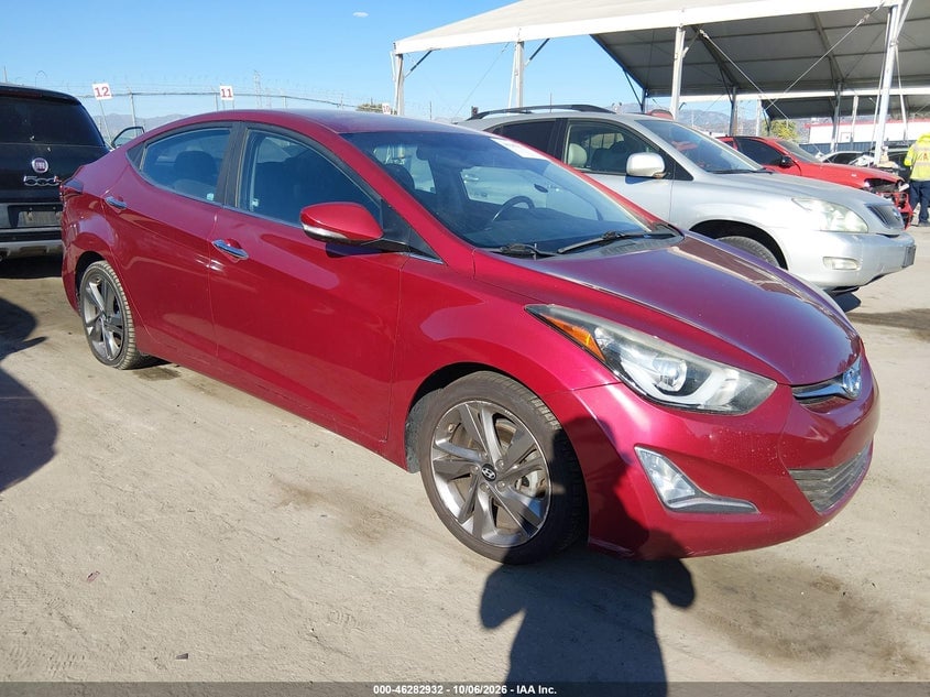 2014 HYUNDAI ELANTRA LIMITED | 5NPDH4AE4EH471543 | UPCARS