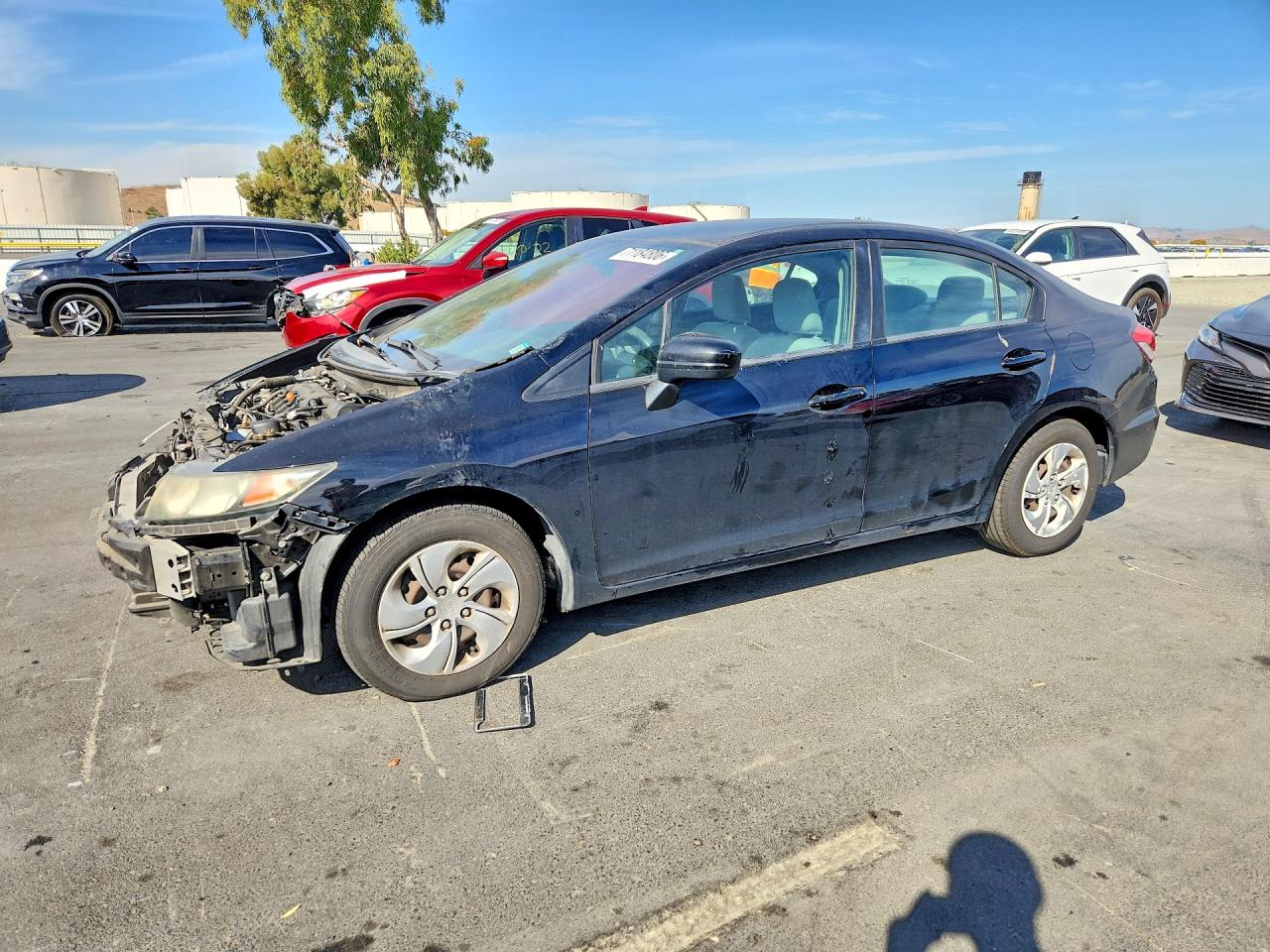 2014 HONDA CIVIC LX | 19XFB2F5XEE252498 | UPCARS