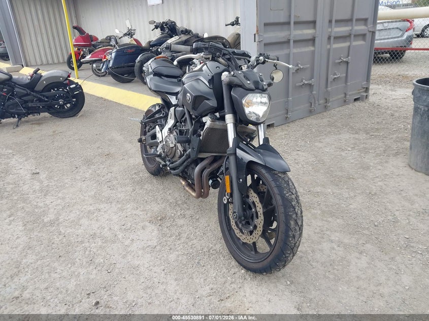 2016 YAMAHA FZ07 | JYARM06E2GA010933 | UPCARS
