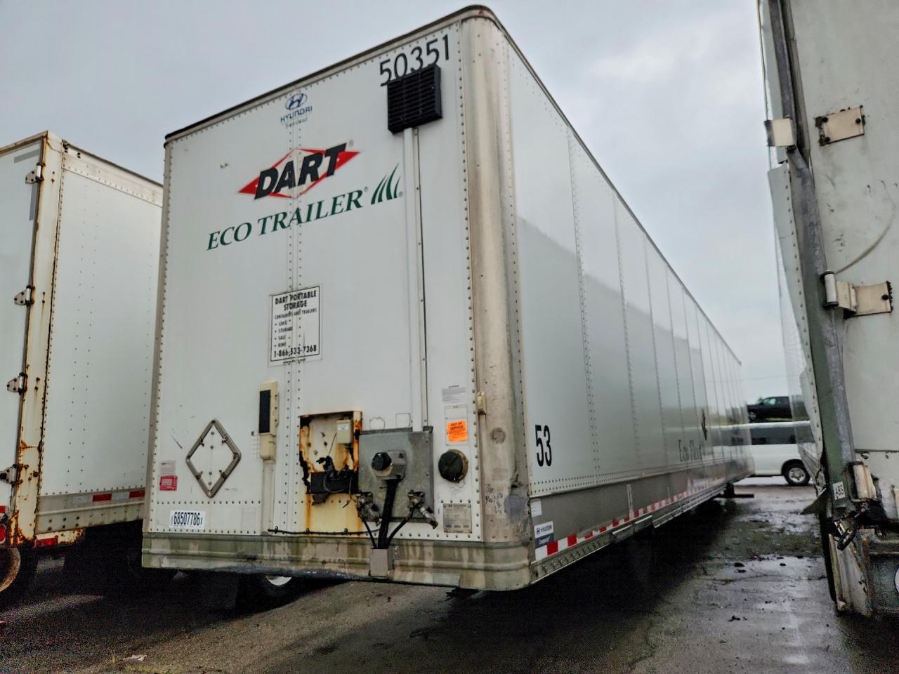 2016 HYUNDAI TRANSLEAD VC2530152-JSW DRY VAN TRAILER | 3H3V532C4GT226106 | UPCARS