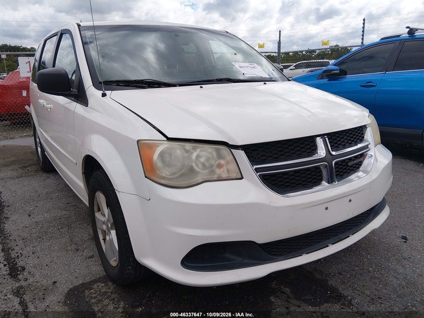 2013 DODGE GRAND CARAVAN SE | 2C4RDGBG9DR542918 | UPCARS