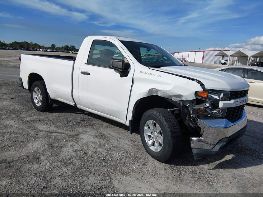 2021 CHEVROLET SILVERADO 1500 2WD  LONG BED WT | 3GCNWAEFXMG358120 | UPCARS
