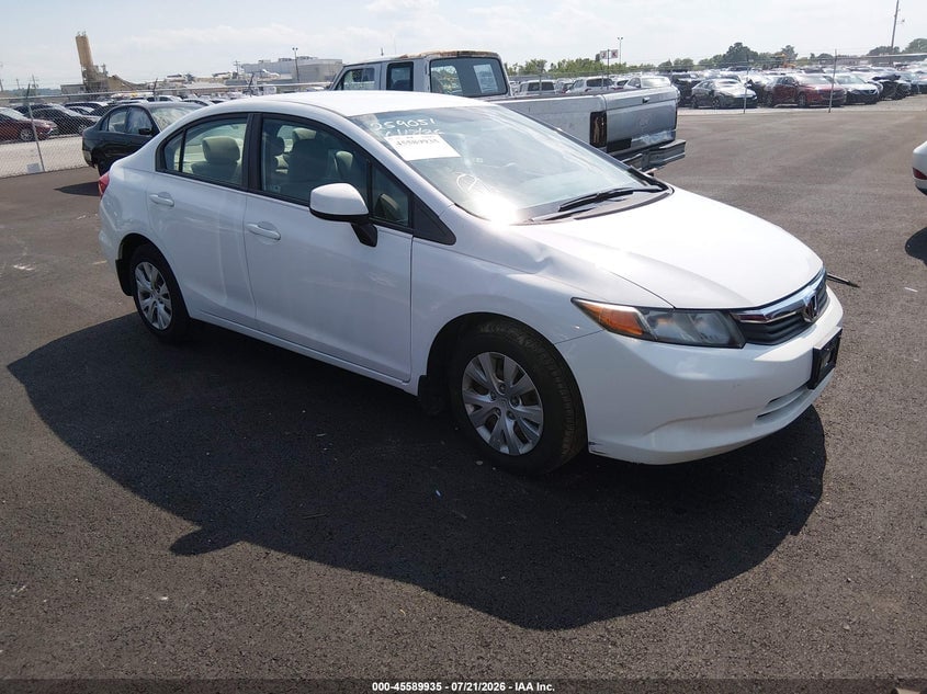 2012 HONDA CIVIC LX | 19XFB2F57CE089662 | UPCARS