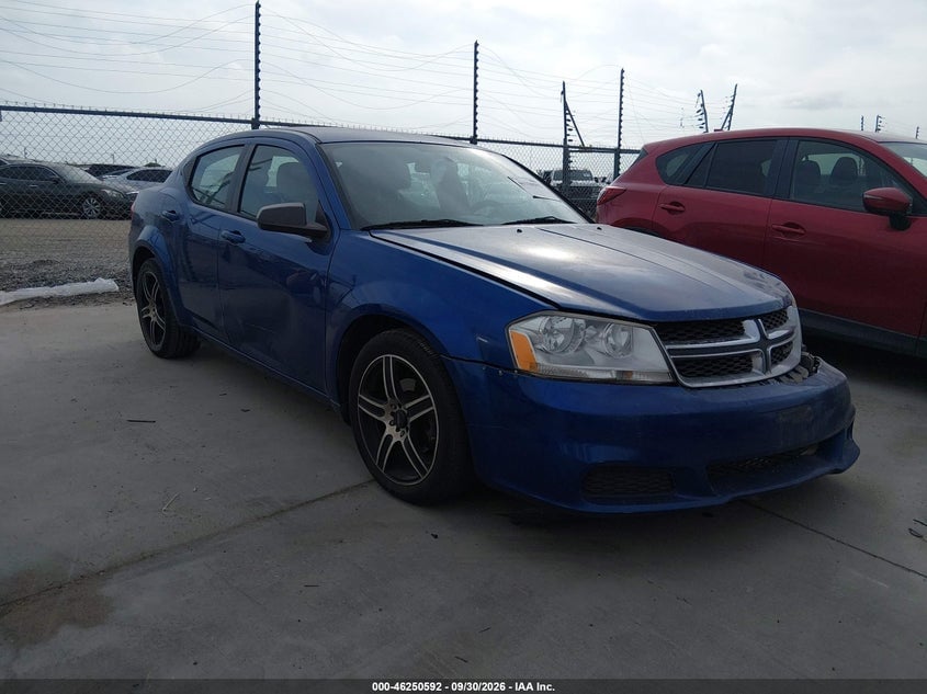 2012 DODGE AVENGER SE | 1C3CDZAB1CN265074 | UPCARS