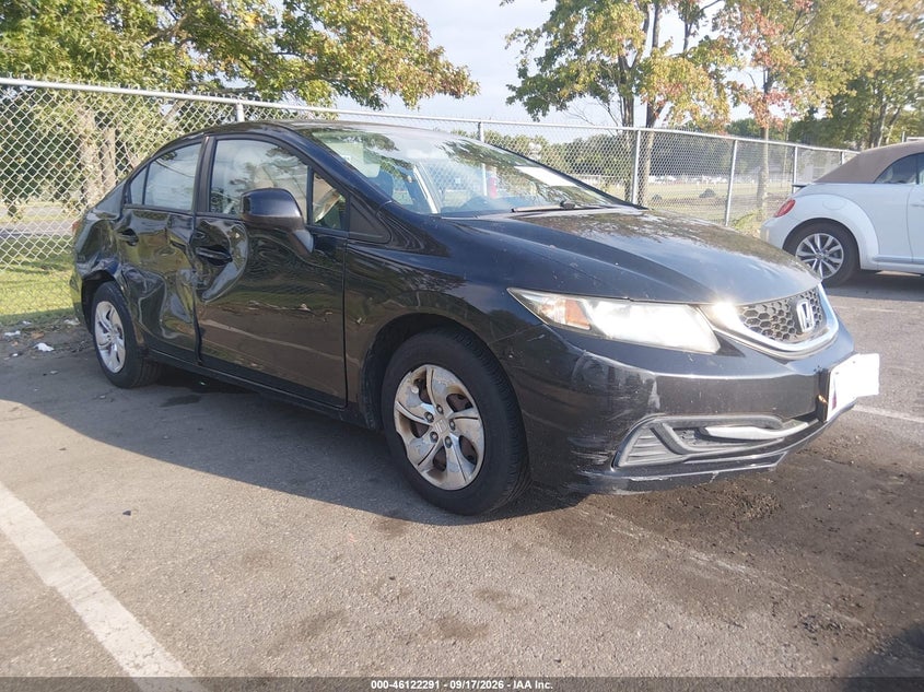 2013 HONDA CIVIC LX | 2HGFB2F55DH600731 | UPCARS