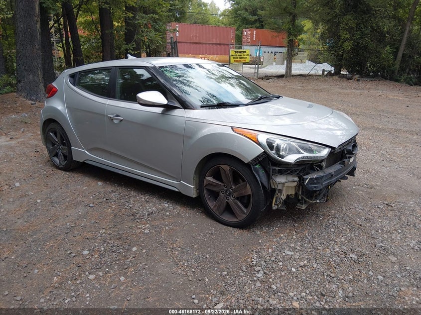 2014 HYUNDAI VELOSTER TURBO W/BLUE | KMHTC6AE9EU207094 | UPCARS