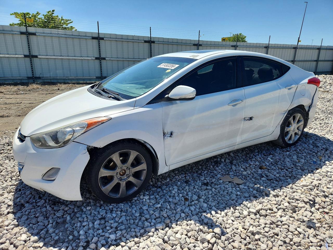 2012 HYUNDAI ELANTRA LIMITED | 5NPDH4AE2CH104377 | UPCARS