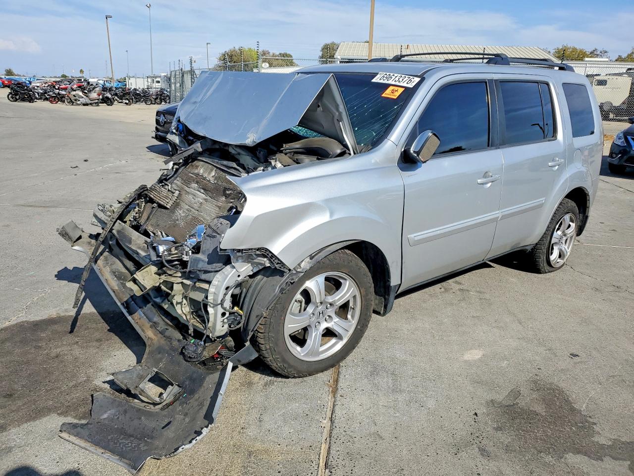2013 HONDA PILOT EXL | 5FNYF4H57DB006846 | UPCARS