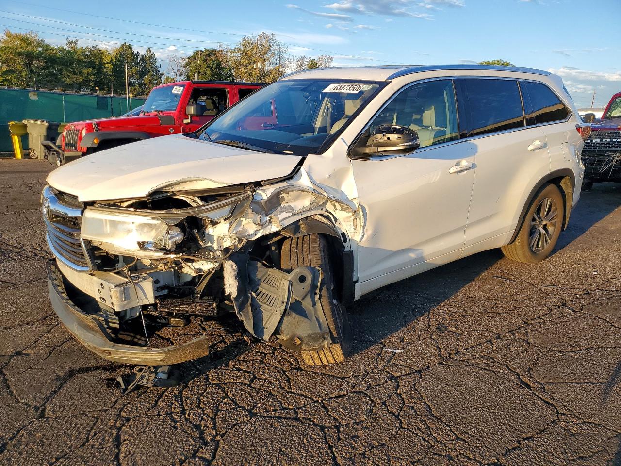 2016 TOYOTA HIGHLANDER XLE | 5TDJKRFH6GS278716 | UPCARS