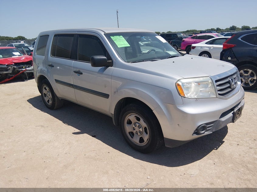 2012 HONDA PILOT LX | 5FNYF3H25CB019240 | UPCARS