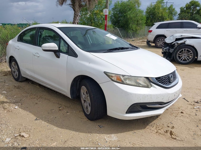2014 HONDA CIVIC LX | 19XFB2F5XEE021455 | UPCARS