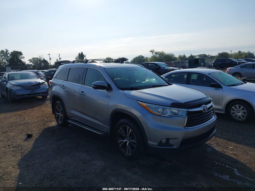 2016 TOYOTA HIGHLANDER XLE V6 | 5TDKKRFH2GS173661 | UPCARS