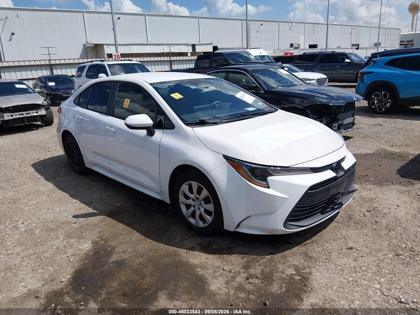2025 TOYOTA COROLLA LE | 5YFB4MDEXSP304102 | UPCARS
