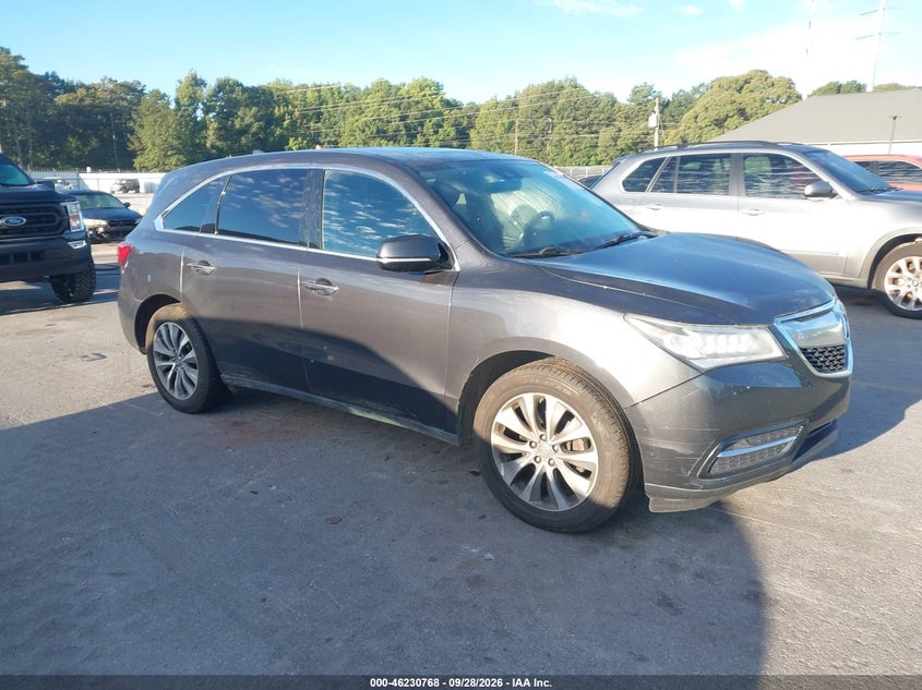2016 ACURA MDX TECHNOLOGY   ACURAWATCH PLUS PACKAGES/TECHNOLOGY PACKAGE | 5FRYD3H46GB004337 | UPCARS