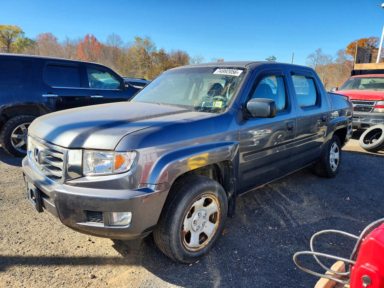 2012 HONDA RIDGELINE RT | 5FPYK1F27CB003213 | UPCARS