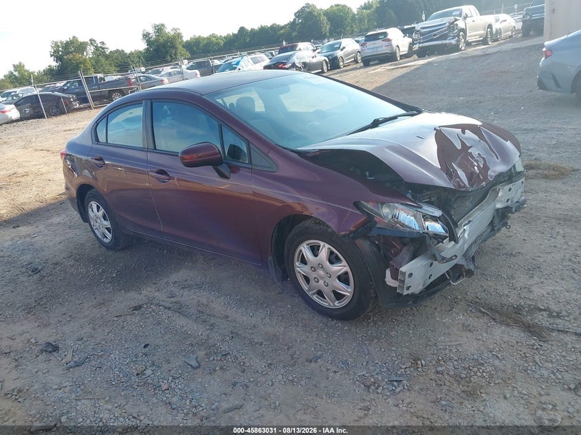 2014 HONDA CIVIC LX | 19XFB2F57EE051724 | UPCARS