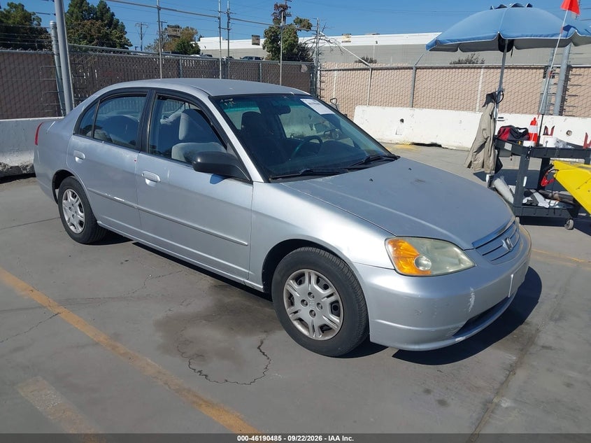 2002 HONDA CIVIC LX | 2HGES16542H525412 | UPCARS