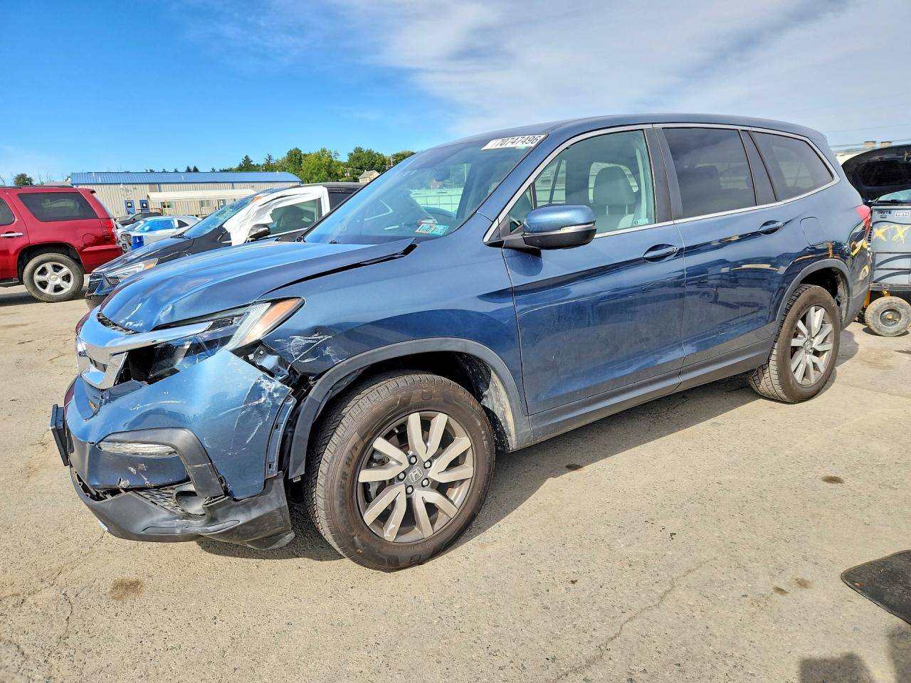 2021 HONDA PILOT EXL | 5FNYF6H57MB103119 | UPCARS