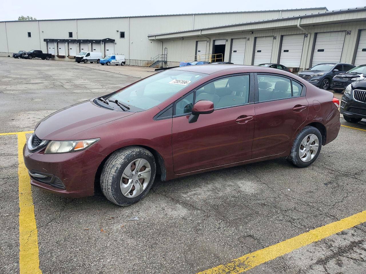 2013 HONDA CIVIC LX | 19XFB2F58DE031576 | UPCARS