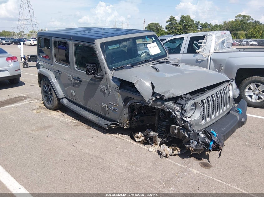 2022 JEEP WRANGLER 4XE UNLIMITED SAHARA 4X4 | 1C4JJXP63NW198565 | UPCARS