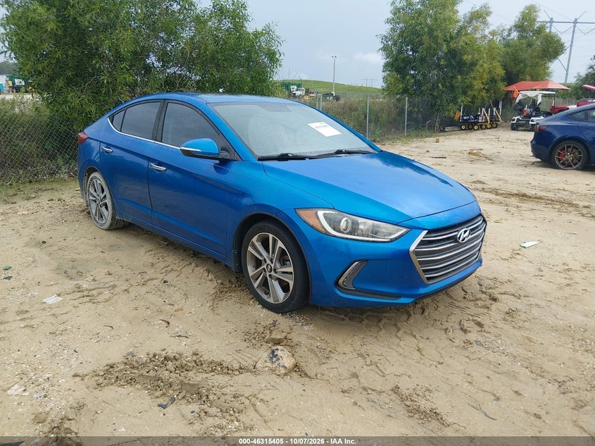 2017 HYUNDAI ELANTRA LIMITED | KMHD84LF2HU283406 | UPCARS