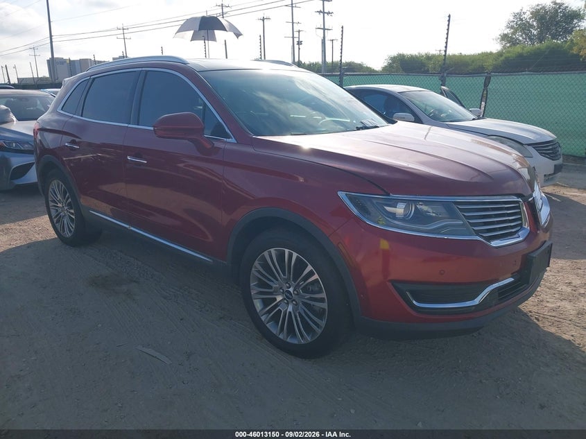 2016 LINCOLN MKX RESERVE | 2LMTJ6LR0GBL87102 | UPCARS