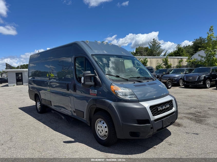 2019 RAM PROMASTER 3500 CARGO VAN HIGH ROOF 159 WB EXT | 3C6URVJG5KE548450 | UPCARS
