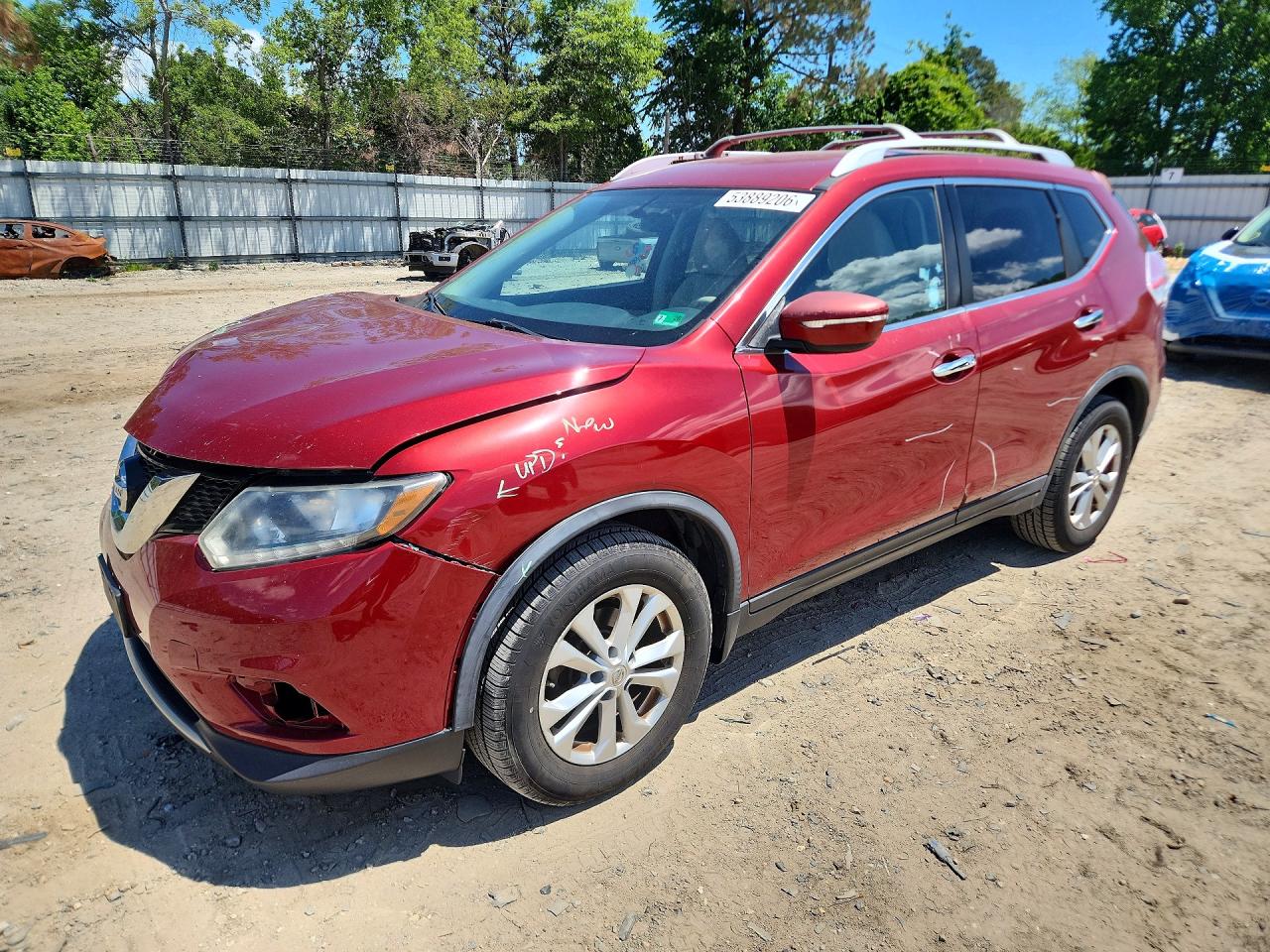2015 NISSAN ROGUE SV | KNMAT2MT5FP576341 | UPCARS