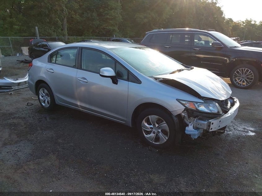 2013 HONDA CIVIC LX | 19XFB2F5XDE266819 | UPCARS