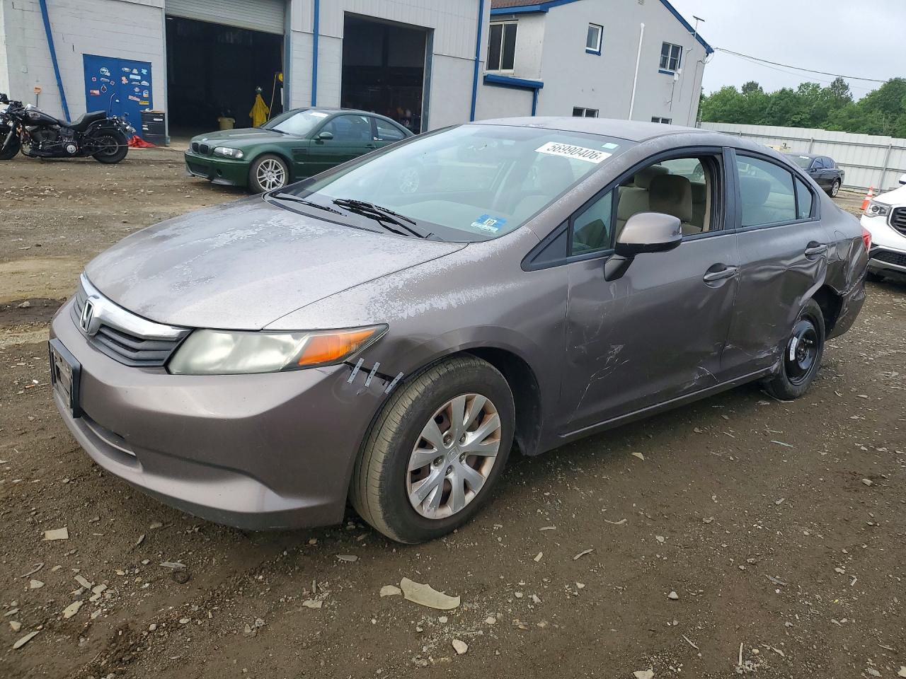 2012 HONDA CIVIC LX | 2HGFB2F50CH569323 | UPCARS