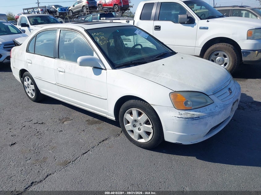 2001 HONDA CIVIC EX | 2HGES25791H610138 | UPCARS