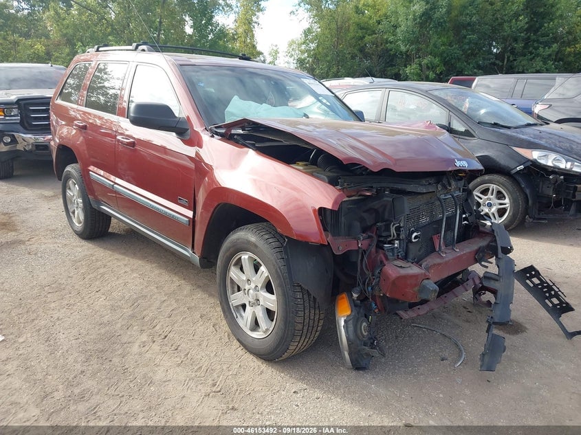 2008 JEEP GRAND CHEROKEE LAREDO | 1J8GS48K08C184543 | UPCARS