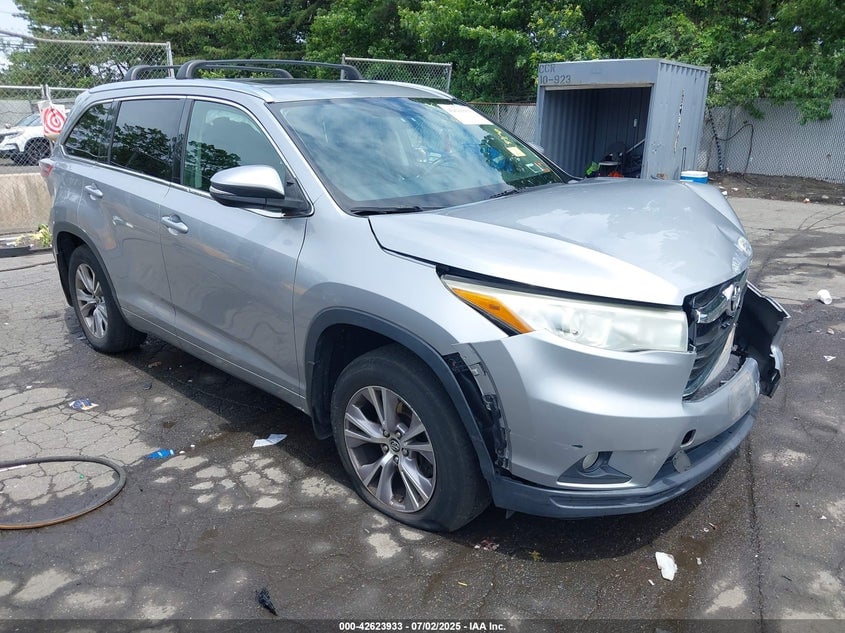 2015 TOYOTA HIGHLANDER XLE V6 | 5TDJKRFH9FS135872 | UPCARS