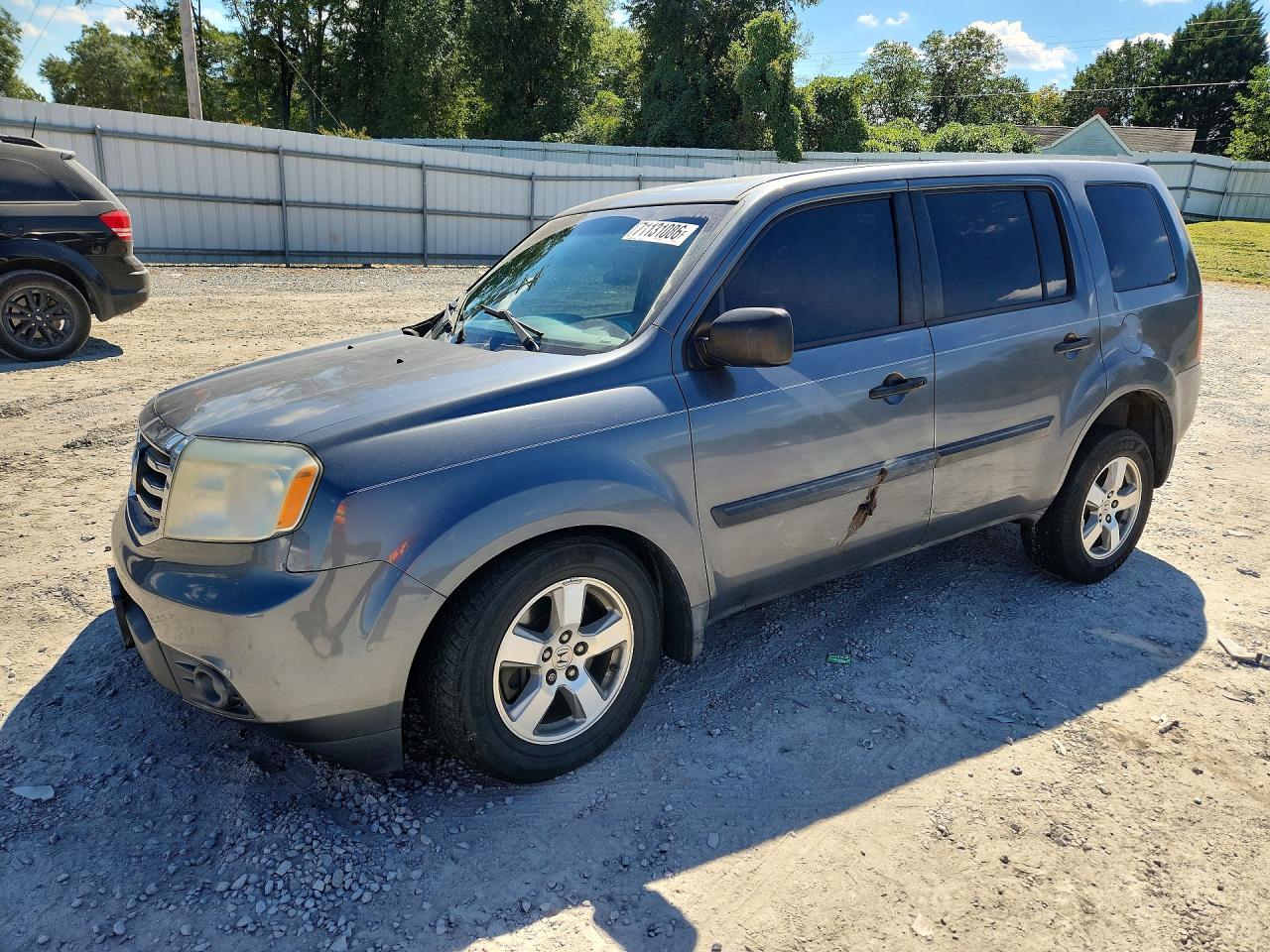 2012 HONDA PILOT LX | 5FNYF3H25CB001756 | UPCARS