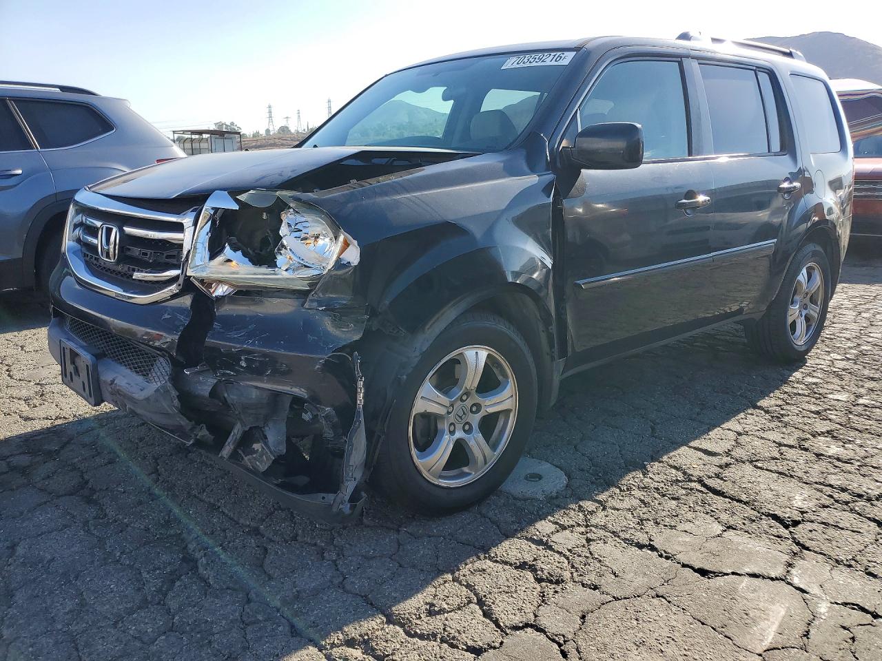 2013 HONDA PILOT EX | 5FNYF3H43DB015674 | UPCARS