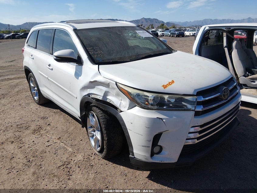 2017 TOYOTA HIGHLANDER LIMITED | 5TDYZRFH4HS204805 | UPCARS