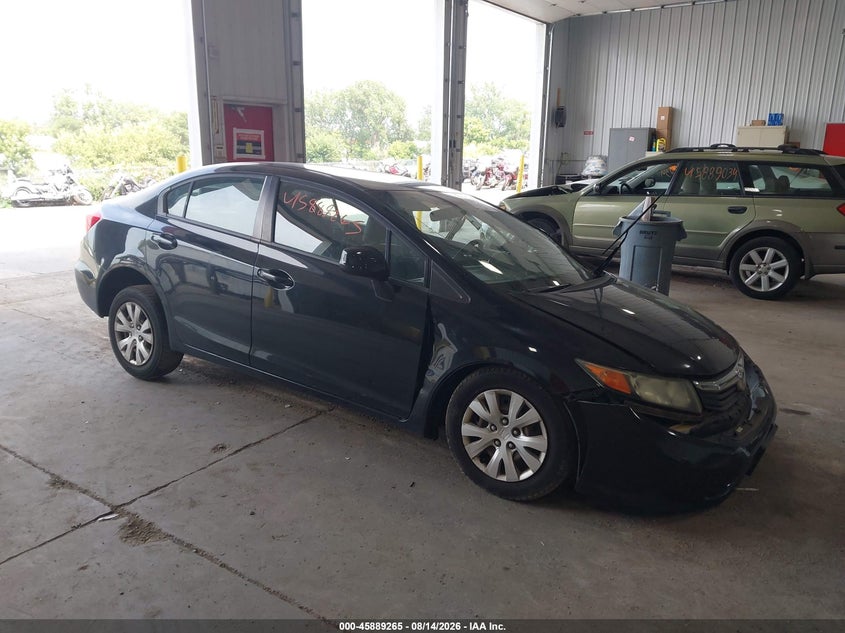 2012 HONDA CIVIC LX | 19XFB2F5XCE068000 | UPCARS