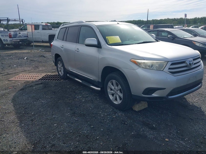 2013 TOYOTA HIGHLANDER BASE V6 | 5TDBK3EH7DS252009 | UPCARS