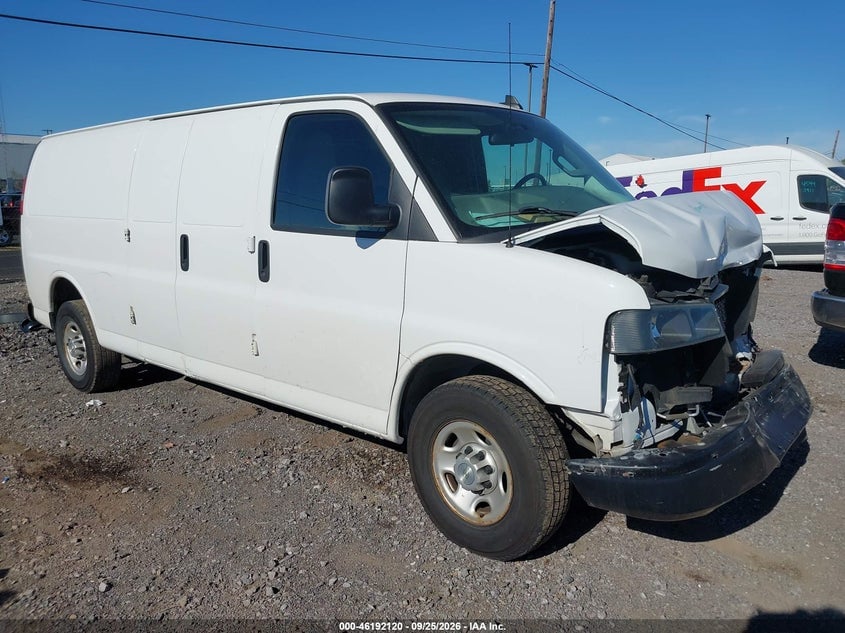 2020 CHEVROLET EXPRESS CARGO RWD 3500 EXTENDED WHEELBASE WT | 1GCZGHFG1L1189195 | UPCARS