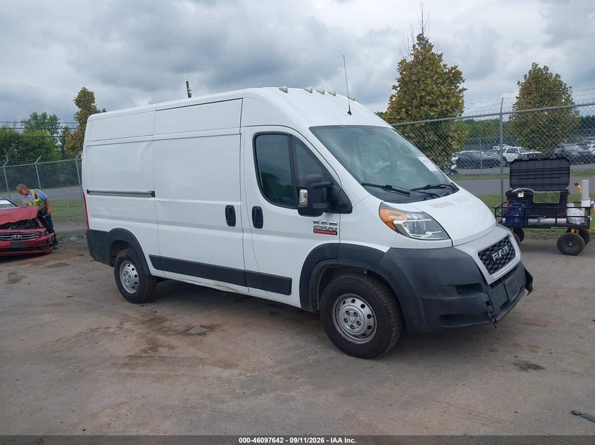 2021 RAM PROMASTER 2500 HIGH ROOF 136 WB | 3C6LRVCG4ME590815 | UPCARS