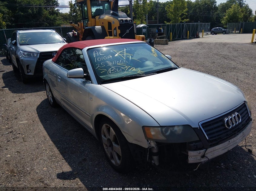 2006 AUDI A4 1.8T | WAUAC48H36K009296 | UPCARS