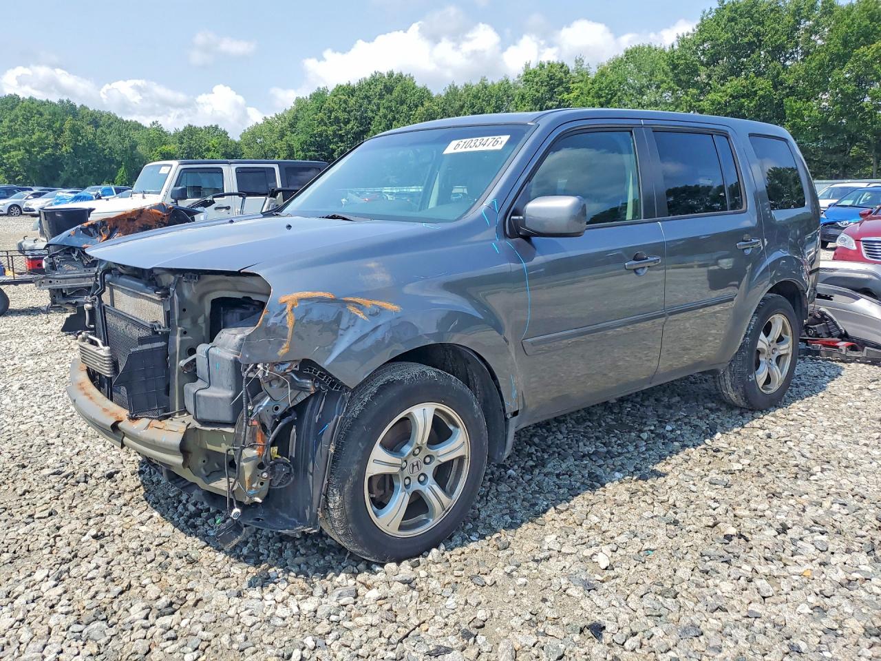 2013 HONDA PILOT EXL | 5FNYF4H59DB022532 | UPCARS
