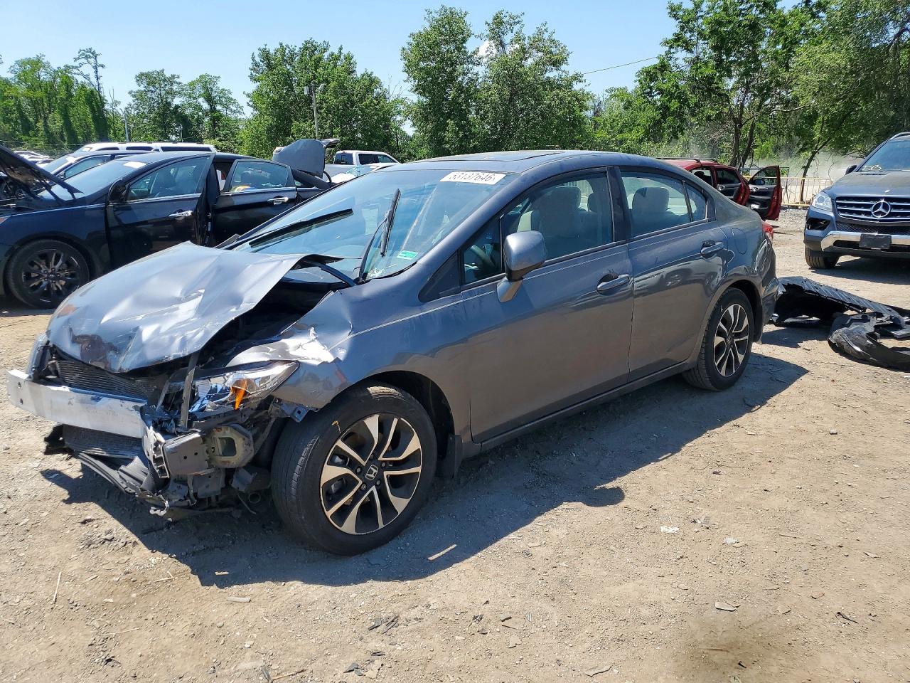 2013 HONDA CIVIC EX | 2HGFB2F87DH541319 | UPCARS
