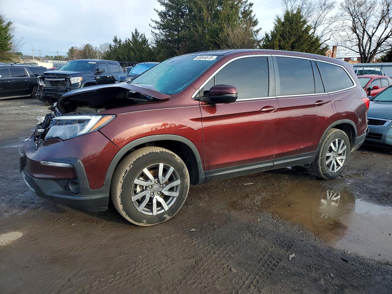 2021 HONDA PILOT EX | 5FNYF6H34MB061233 | UPCARS