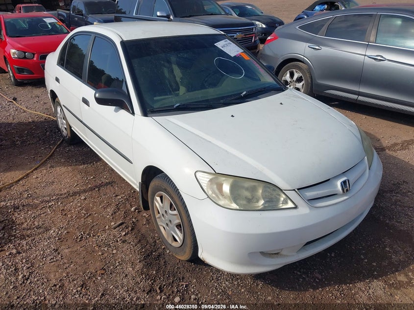 2005 HONDA CIVIC VP | 1HGES16345L019410 | UPCARS