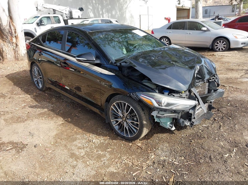 2018 HYUNDAI ELANTRA SPORT | KMHD04LBXJU599338 | UPCARS